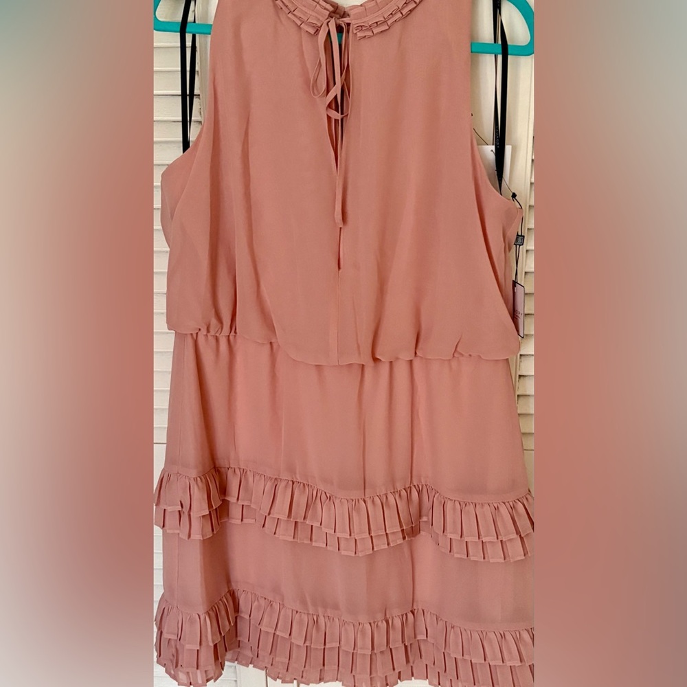 Nordstrom Rack, Laundry, blush color, ruffle dress, size 16, NWT, never used